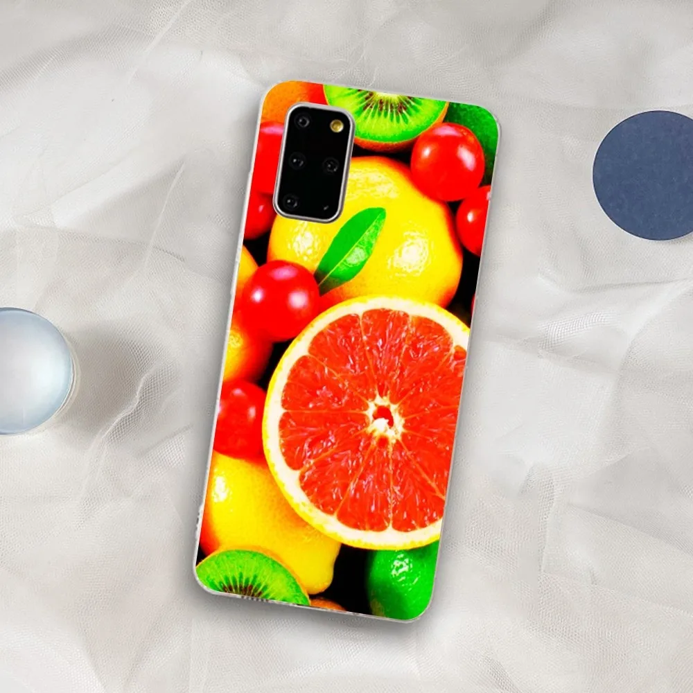 Fruit Lemon Cherry Phone Case for Samsung A12 21 30 31 51 52 70 71 for Redmi8 9 10 for Honor10 70 50 Clear Case