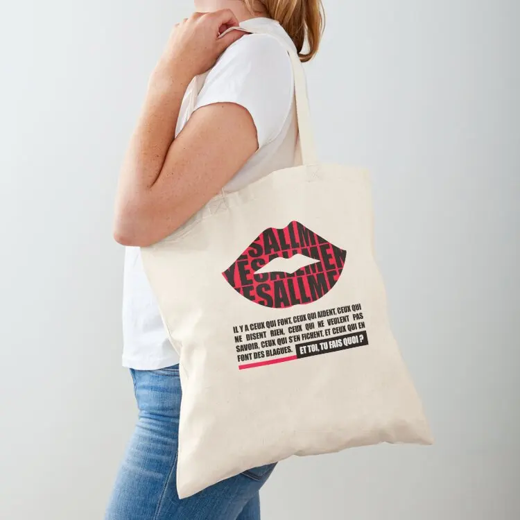 YES ALL MEN ?? Tote Bag ecological bags tote bag screen reusable shopping bag tote bags cloth bags