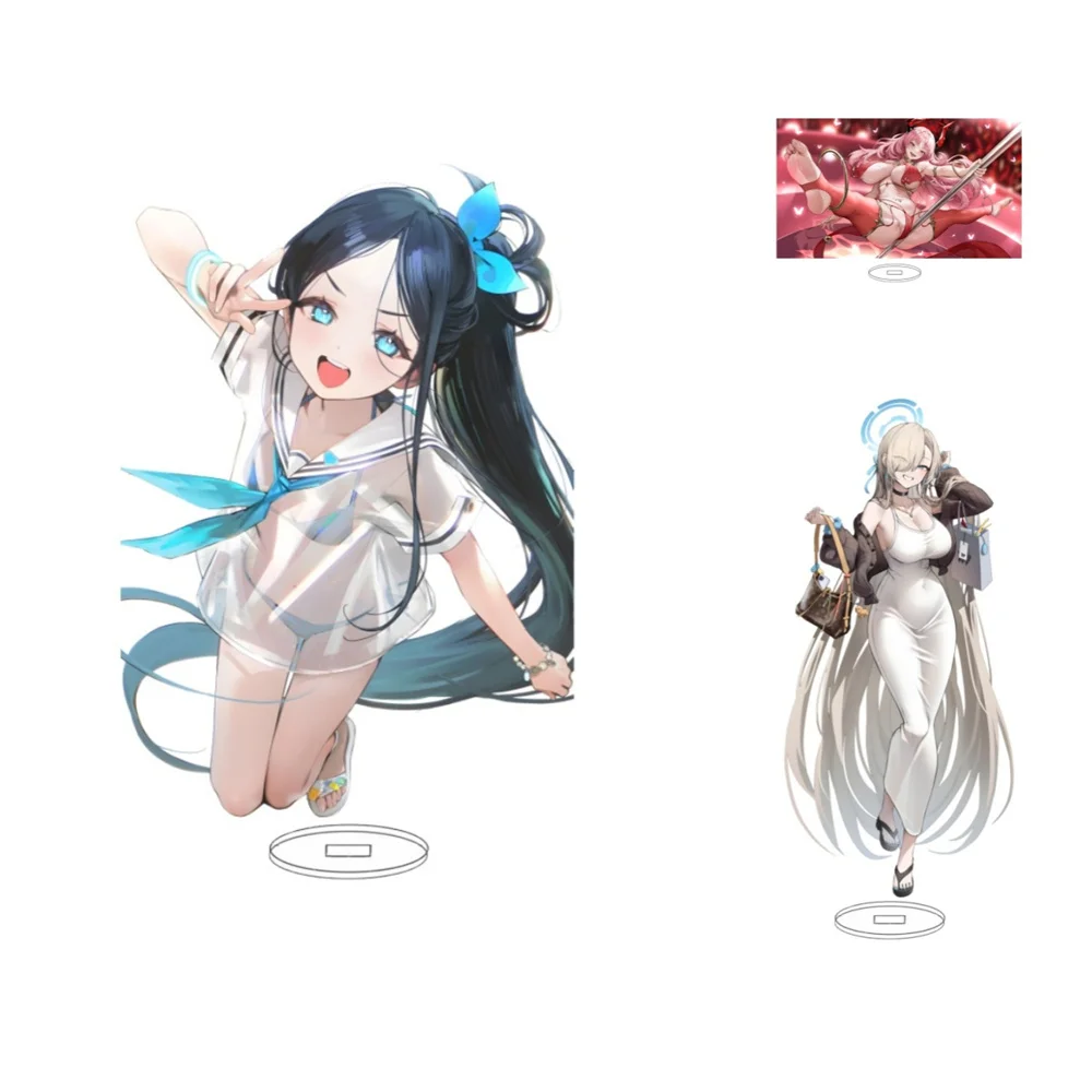 

15CM Charm Anime sexy Blue Archive Acrylic Stand Model Cosplay Characters Ornament Accessories Good Collection Gifts