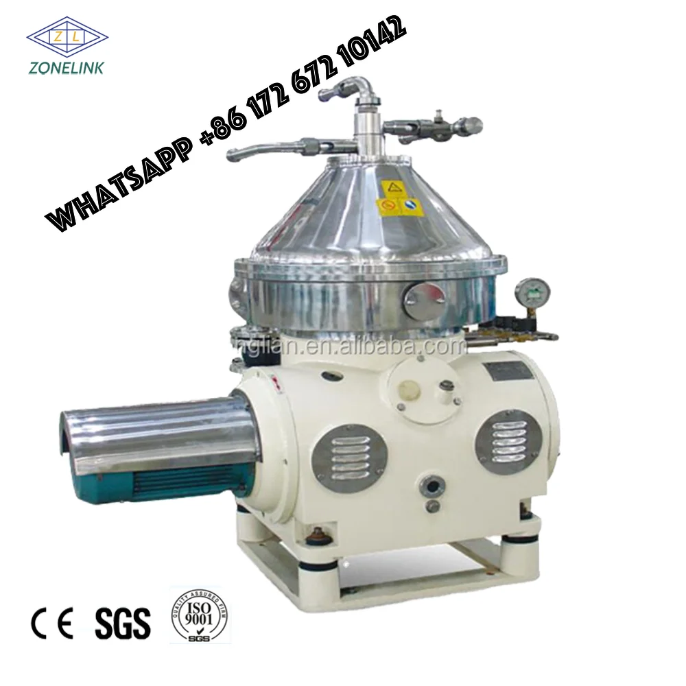 Best sellerSmall Industrial Automatic Disc Centrifuge Separator with Continuous Feed and Discharge for Milk Cream Disc Yeast Cen