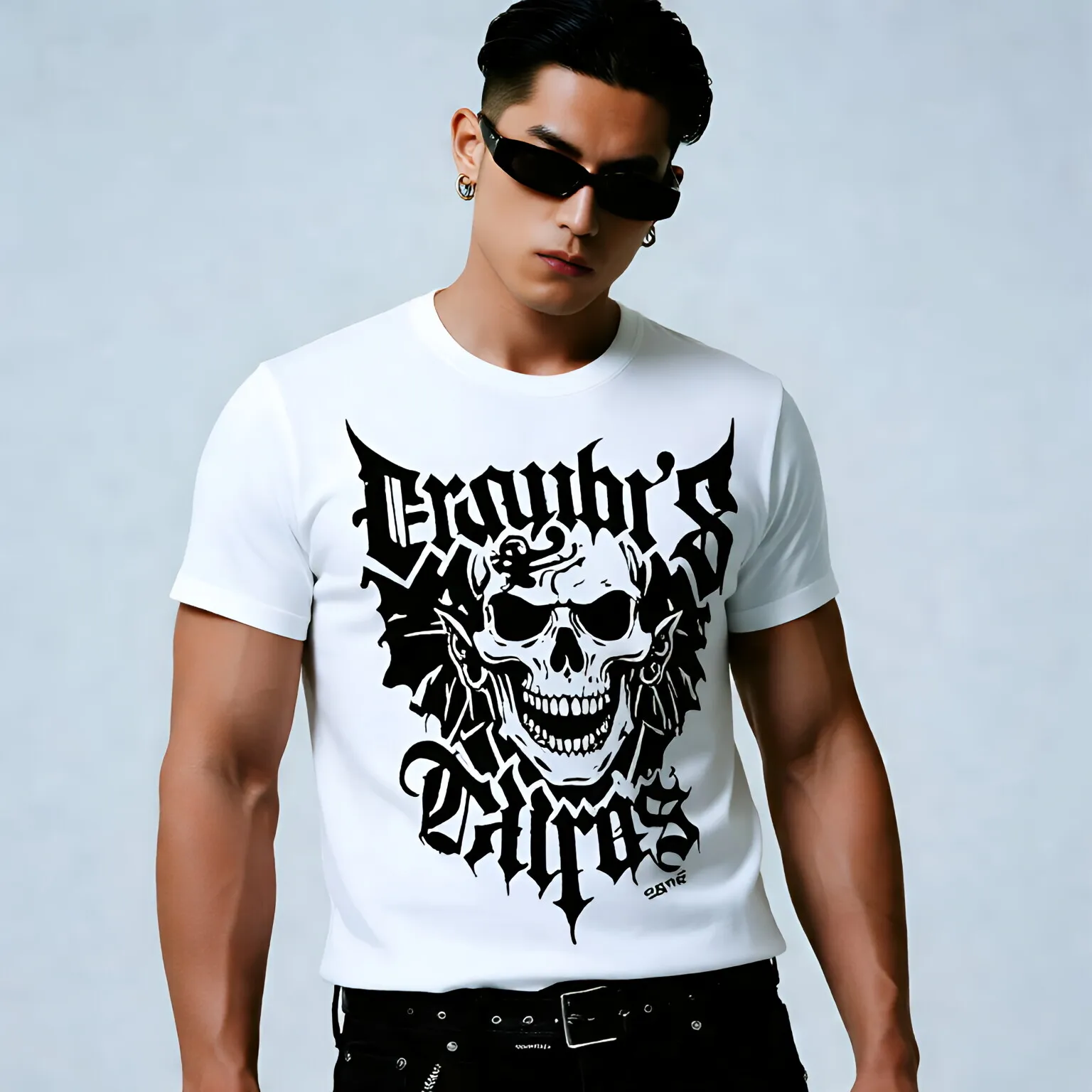 

Men's Summer 100 Cotton Fashion Casual Loose Large Size Boston Letter Print Sports Crew Neck Short Sleeve T-Shirt Top