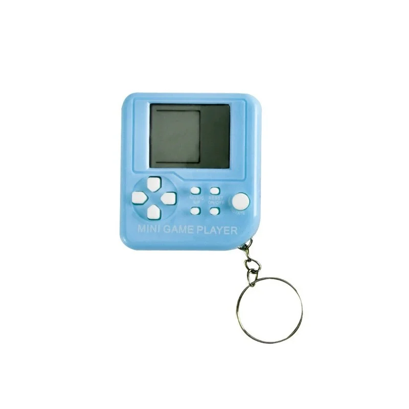 Draagbare Retro Classic Macaron Kleuren Speelgoed Huisdieren Mini Handheld Game Kids Games Elektronica Handheld Brain Game Met Sleutelhanger