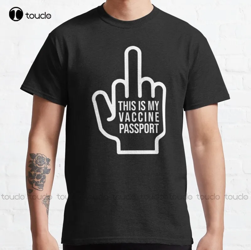 New This Is My Vaccine Pasport Classic T-Shirt Red T Shirt