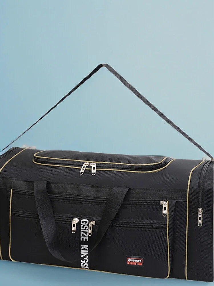 

Large Capaci Travel Bag Men's oulder Bag Moving Home Quilt Bag Handheld Bag Sports Sle Bapa pe Nylon Material Fol...