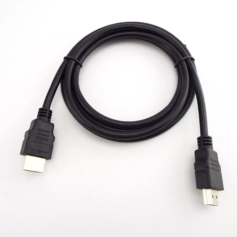 1/2/5pcs 1.5M HDMI-compatible Cable Version 1.4 HD 720 1080P HDMI-compatible Connector Adapter Wire PC TV Black B5