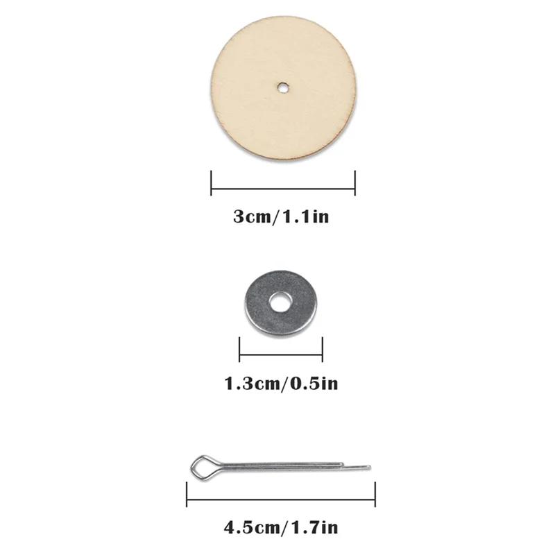 

B87B-20 Sets Joint Connectors Cotter Pin Joints And Wooden Fibreboard Disks Movable Engage Bolt Accessories, 30Mm