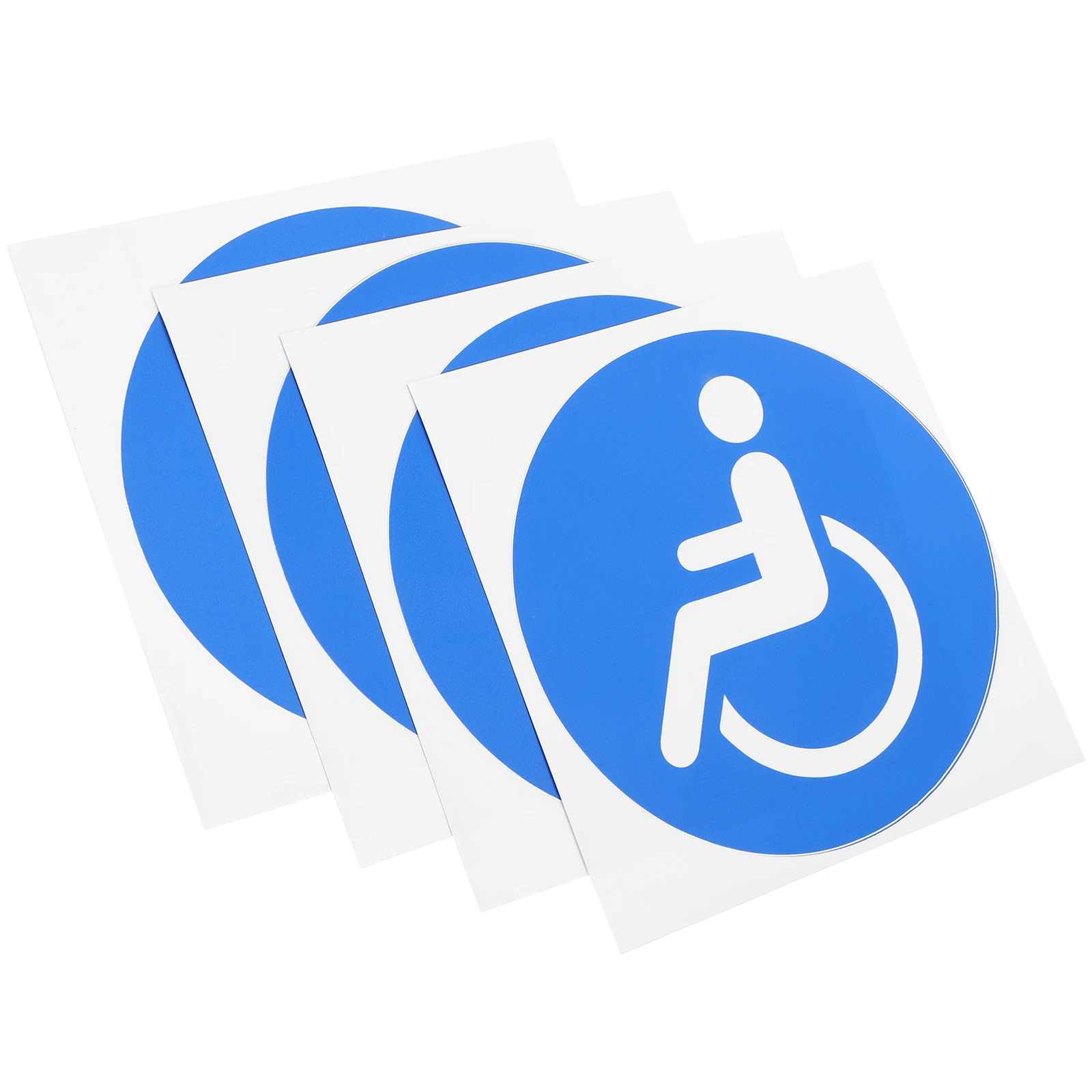 

4 Pcs Logo Stickers 5 12 Inch Waterproof Disability Access Signs for Disabled Wheelchair Sign Stickers Car Window Office