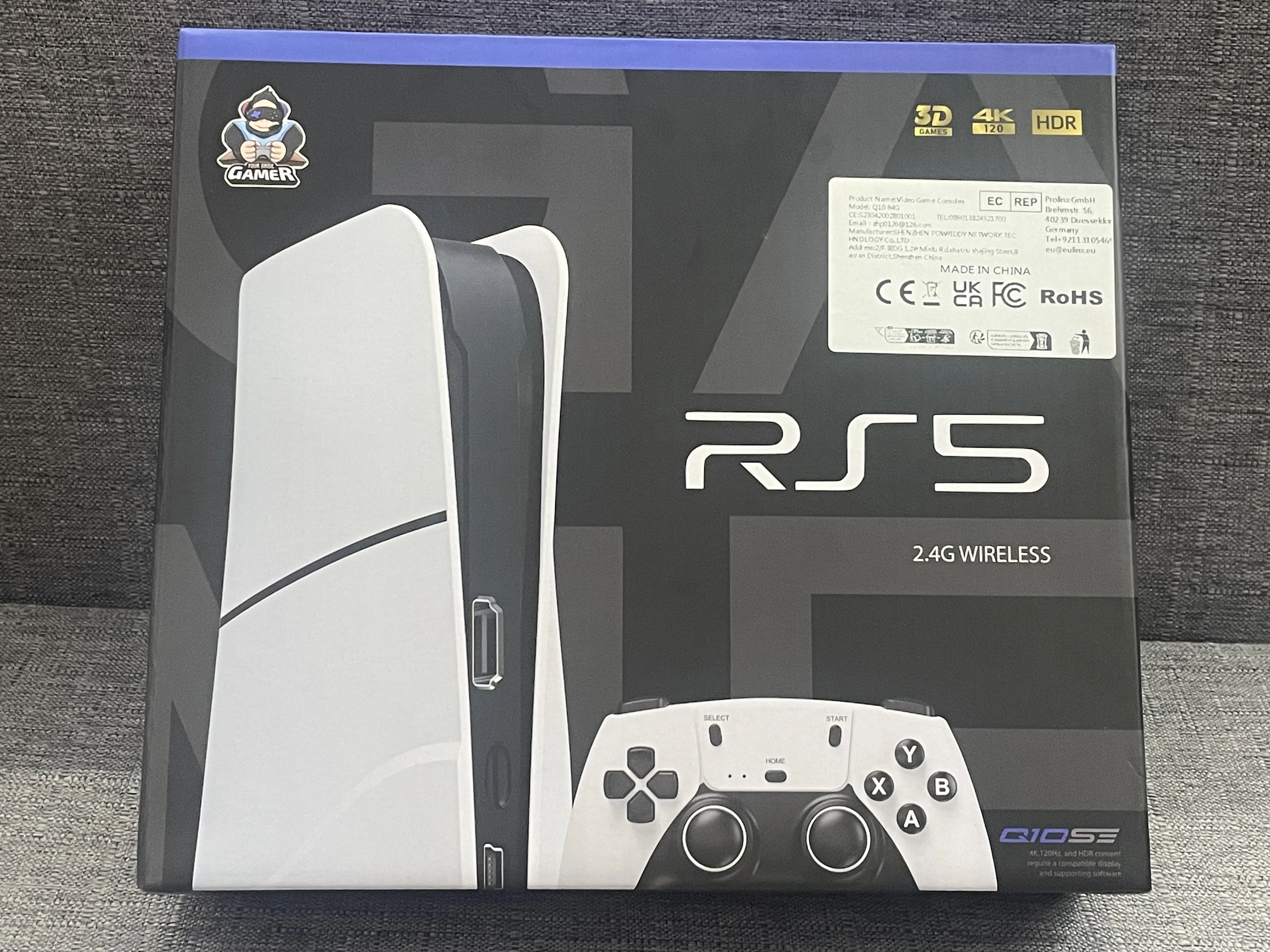 Q10 3D Game Stick 64G 128G consola de videojuegos retro 4K consola doméstica 2,4G doble controlador de juego inalámbrico compatible con regalo de PSP