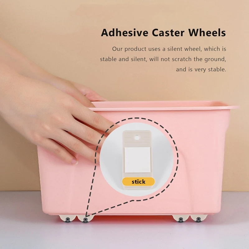ABGG-8Pcs กาวล้อรอกลูกกลิ้งสําหรับลิ้นชักกล่องเก็บถังขยะขนาดเล็กเฟอร์นิเจอร์ฮาร์ดแวร์ล้อทิศทาง