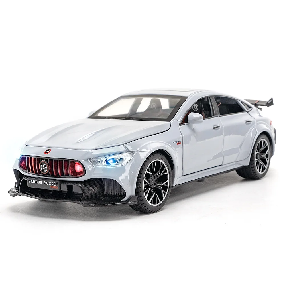 1:24 Mercedes-Benz ROCKET 900 Street car version Alloy Metal Diecast Car Model Sound Light Car Collection Kids Gift Toys