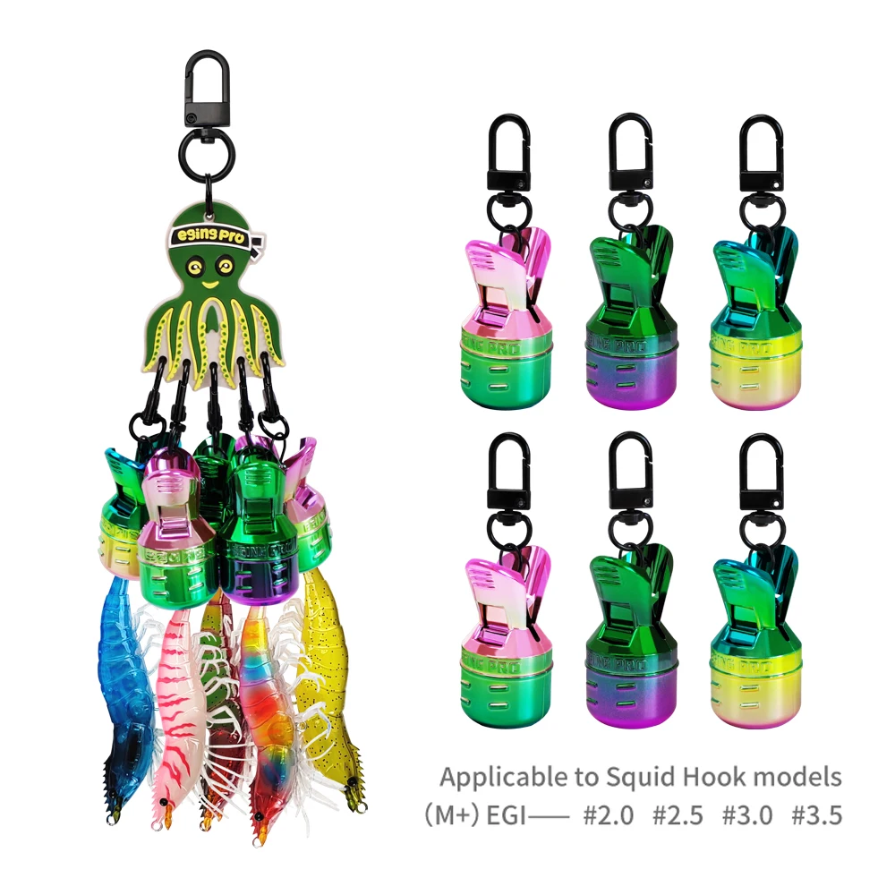 New Electroplated Colorful Wooden Shrimp M # 2.0- # 3.5 Hook Cover Wooden Shrimp Cover Anti Hook Cover Portable Fishing Accessor