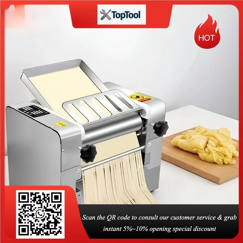 Fully Automatic 300mm Dough Sheet Maker Multi-Voltage Commercial Desktop Use Customize Different-sized Noodle Molds by Sea