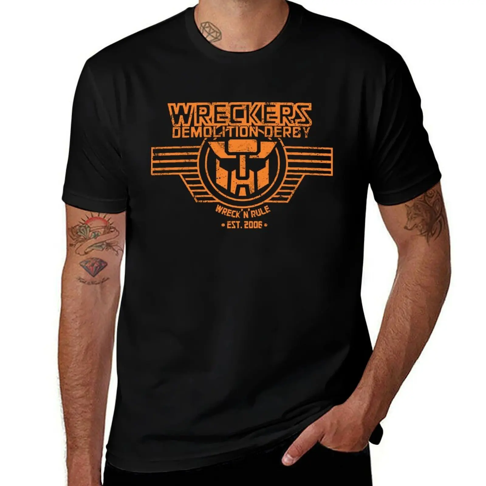 Wreck 'n' Rule T-Shirt Casual All Match Short Sleeve T-Shirt