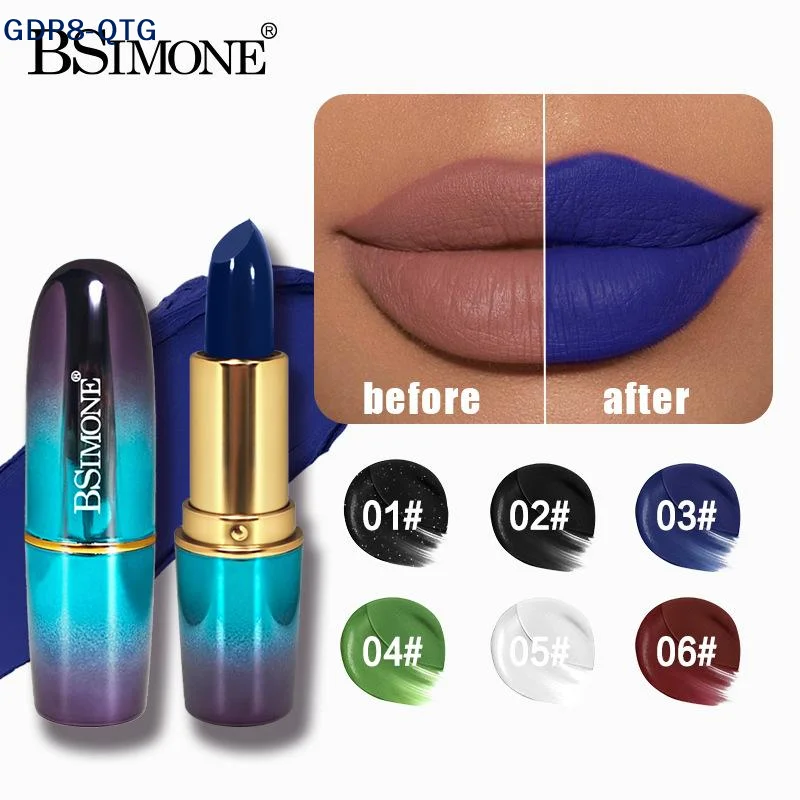 NIEUWE BSIMONE Womens Halloween Gothic Lipstick Matte en Shimmer Langdurige hooggepigmenteerde fluwelen textuur lippenstift