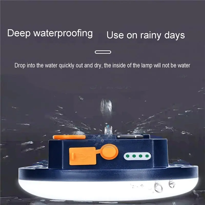 ABXD Emergency Charging,Power Display& Air Cooling Camping Light With LED Highlight For Outdoor Adventures