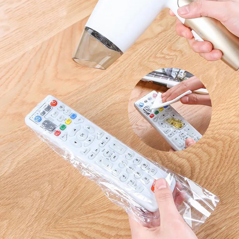 

5pcs Plastic Remote Control Cover Heat Shrinkable Film Thermoplastic Waterproof Dustproof TV Air Conditioner Remote Control Case