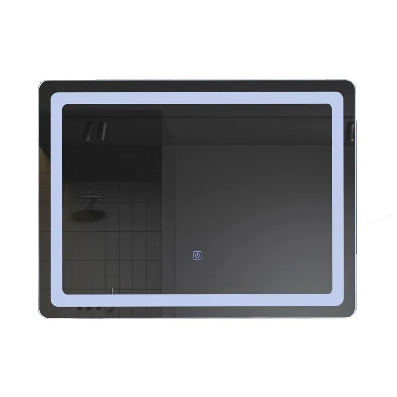 Smart bathroom mirror LED anti-fog rectangular bathroom bathroom mirror wall-mounted high definition Bluetooth touch