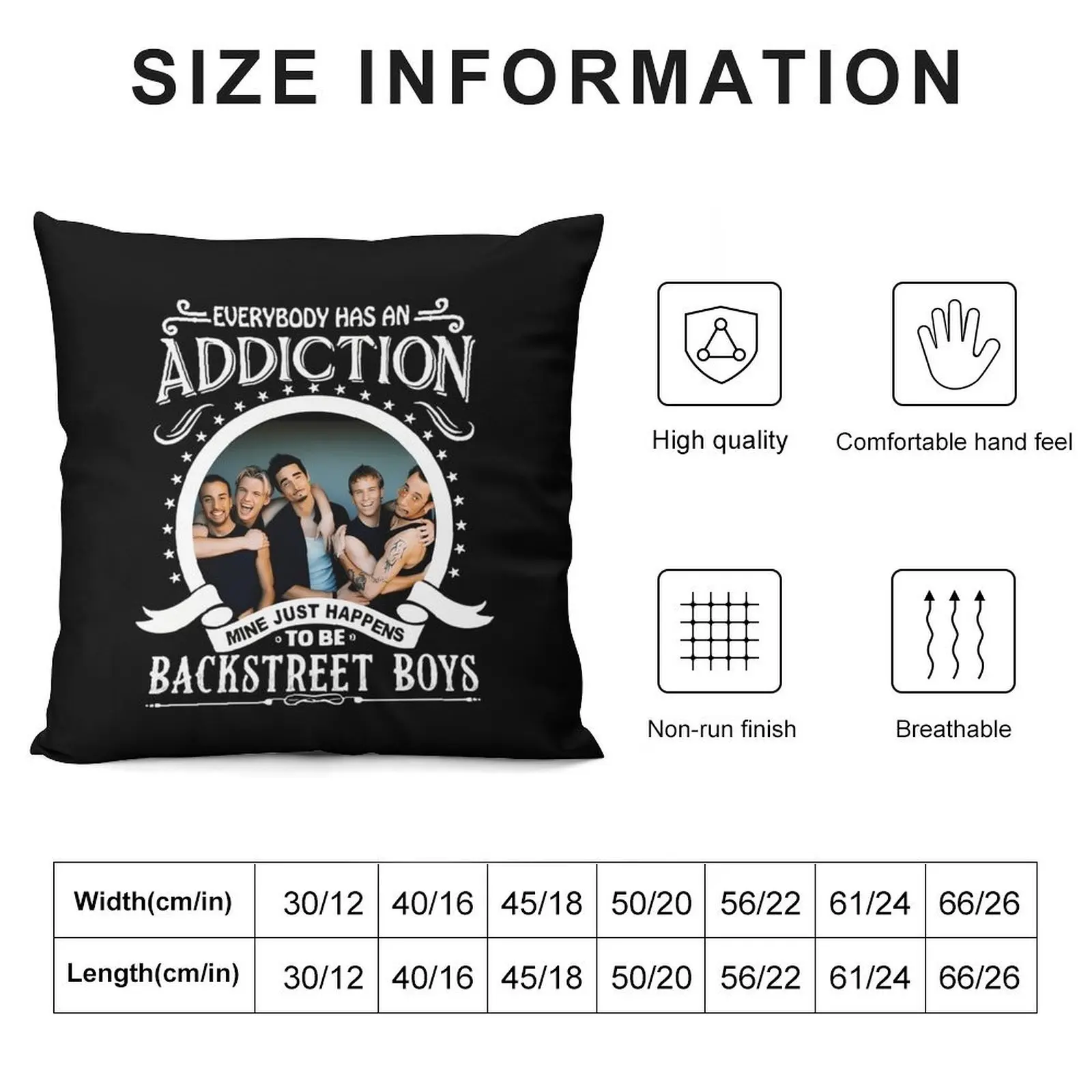 Every Backstreet Boys Throw Pillow Sofa Cushion Cover Sofa Decorative Covers pillow