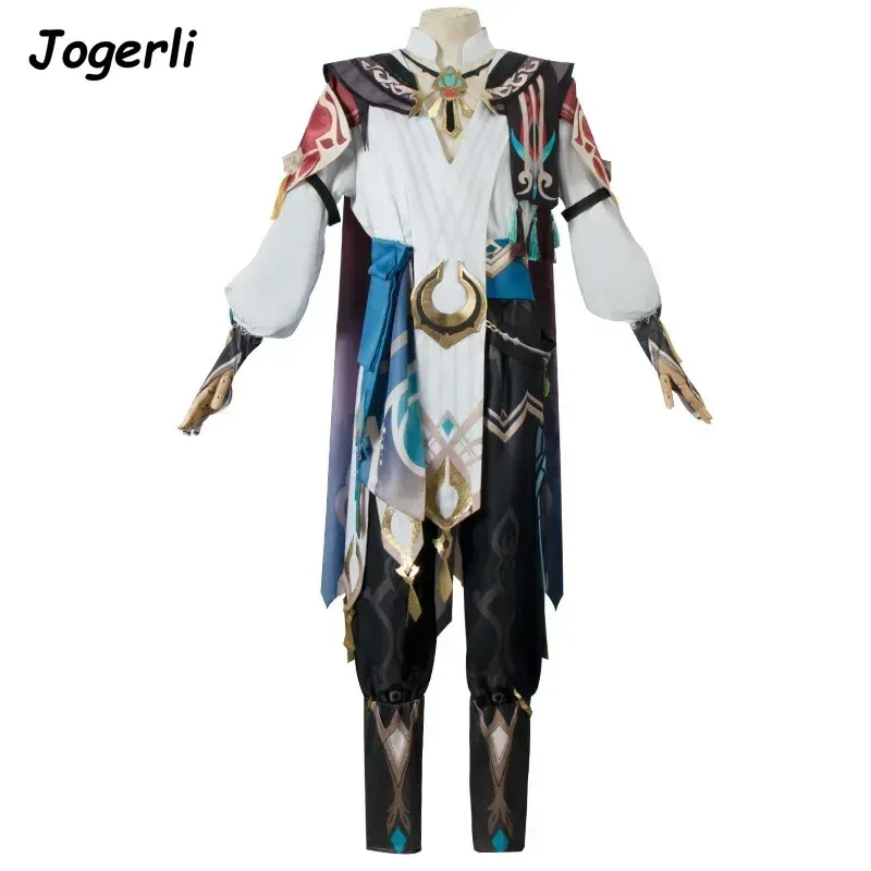 Jogerli 原神 カヴェ コスプレ衣装 ゲーム ロールプレイ ゴールドピニオンズ イン フレイムズ バスド クロス スーツ ウィッグ コス 衣装c;6,r'8;p'