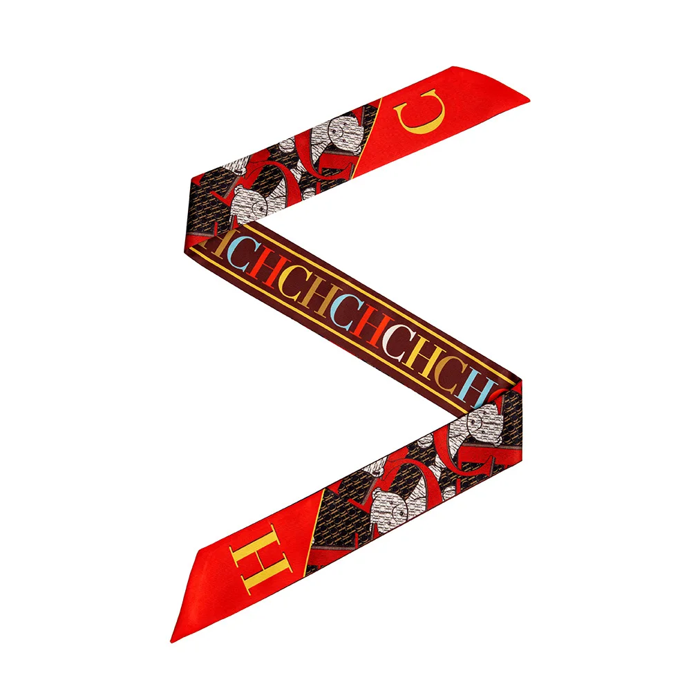 

Luxury Small Silk Scarf for Women - Vibrant Color, Trendy Headband, Premium Bag Tie Accessory Chic Fashion Accessory