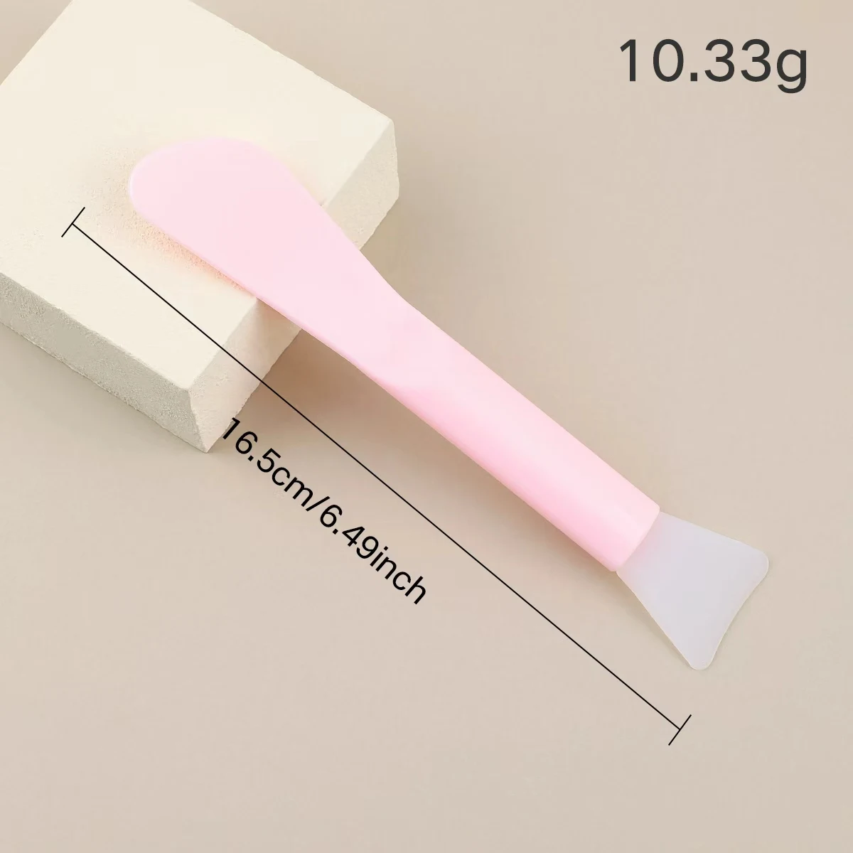 Cepillo de silicona para máscara, cabezal suave con raspador, cepillo para máscara de barro de doble propósito integrado, herramienta de belleza de ajuste de máscara DIY, maquillaje de belleza