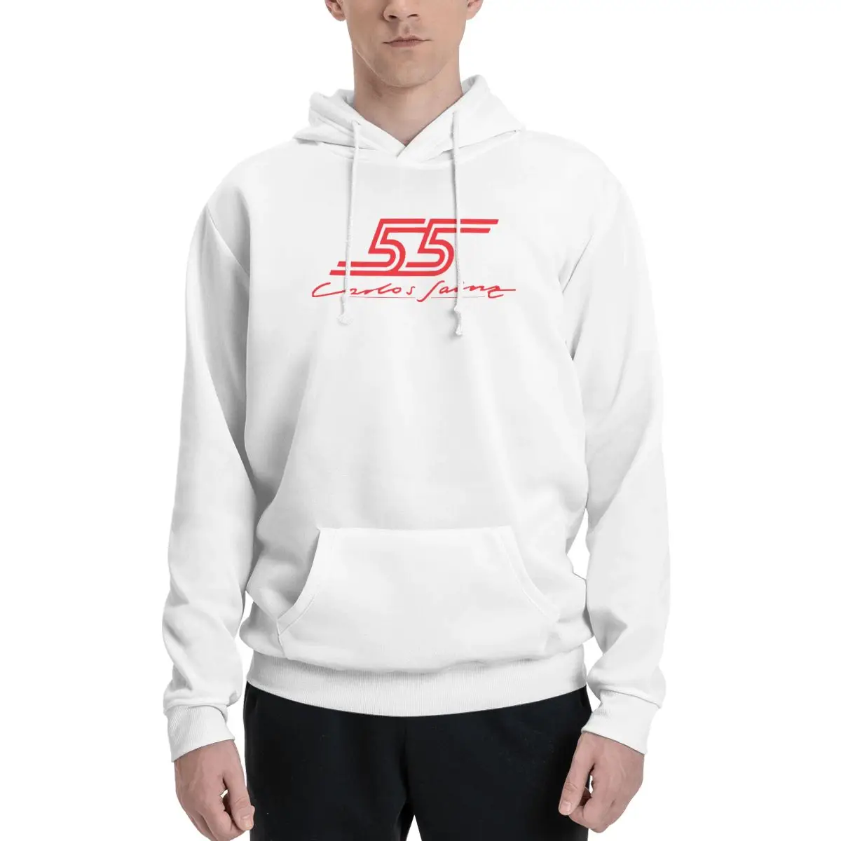 Carlos Sainz Jr F1 Signature Graphic - Dark Hoodies Men Women Pullover Sweatshirts Fashion Long Sleeve Hooded Autumn Winter