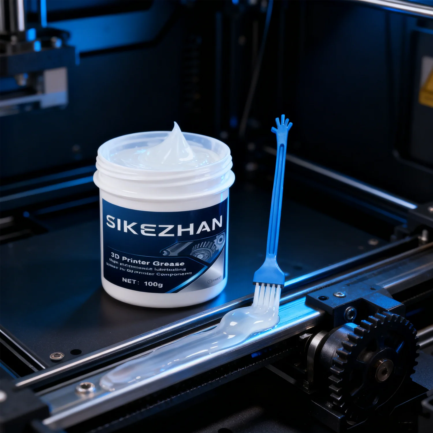 طابعة ثلاثية الأبعاد شحم الليثيوم لآلة الطباعة الرصاص المسمار والعتاد يقلل من الضوضاء باستخدام الحاسب الآلي محوري دليل السكك الحديدية دليل السكك الحديدية المعدنية المحرك السكك الحديدية