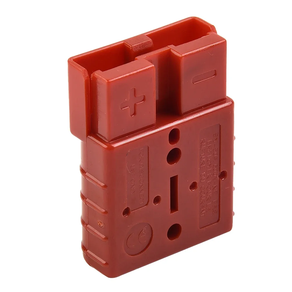 2Pcs Terminals Battery Power Connections 50 AMP 600V For Anderson Plug Cable Battery Power Mating Plug Connector Copper Terminal