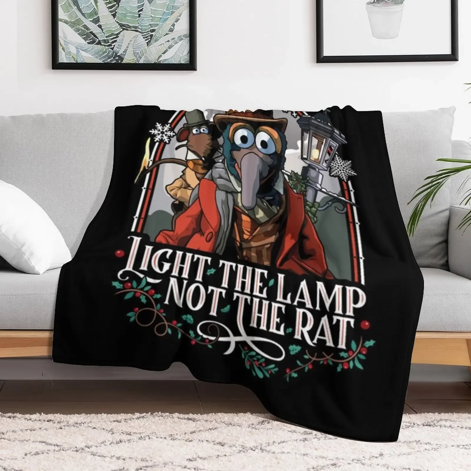 Muppet Christmas Carol - Gonzo & Rizzo Throw Blanket Tourist Summer Beddings Bed Fashionable Luxury Blankets