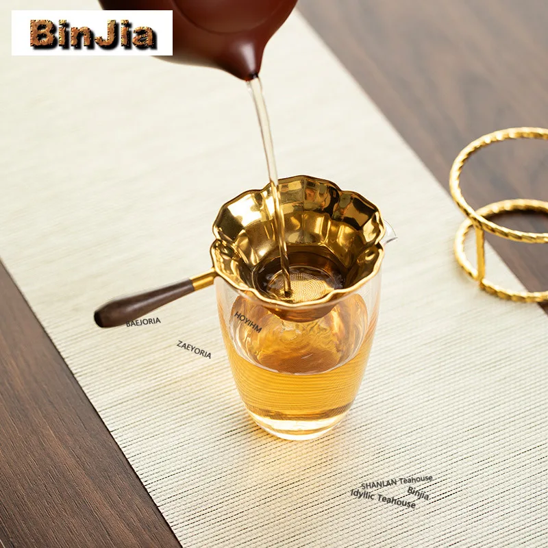 Stainless Steel Lotus-shaped Tea Separator Infusor Traditional Tea Strainer Dispenser Tea Soaking Tea Filter Drinkware Ornaments