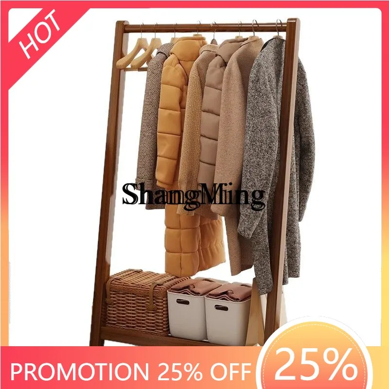 

FGgood-looking hanger floor-to-ceiling bedroom hanger small drying rack simple bedside household clothes rack