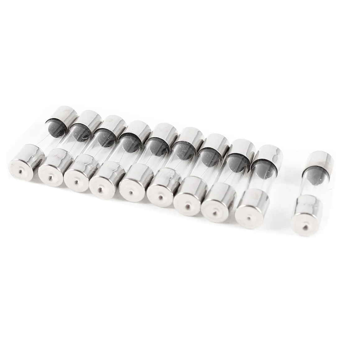 A003 10 Pcs Fast Blow Type Glass Tube Fuses 5x20mm 250V 0.5A
