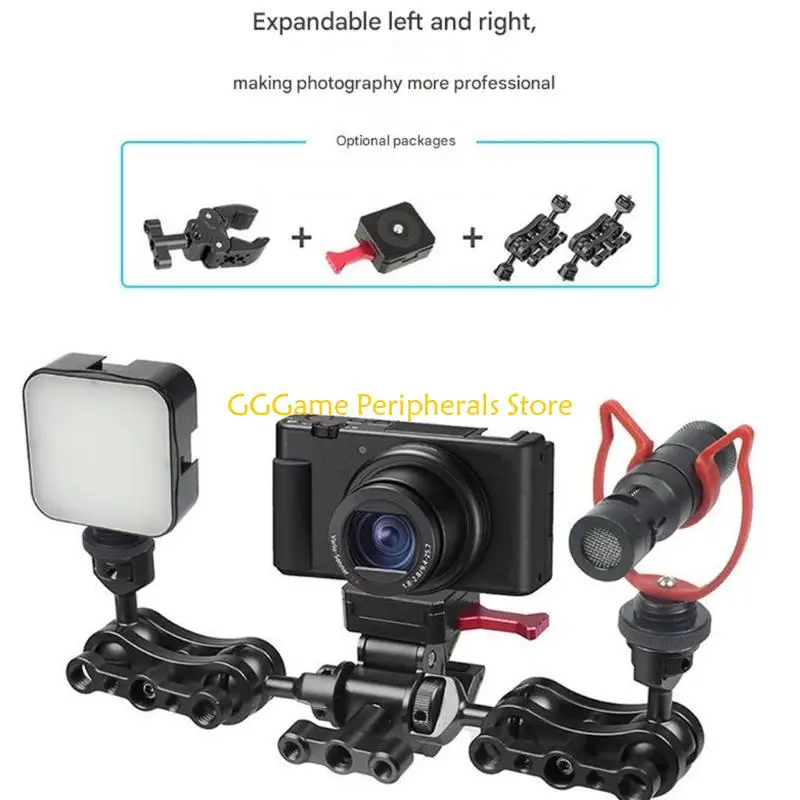 

U55B Heavy Duty Aluminum Clamp with 1/4inch 3/8inch Screw Threaded for Photography