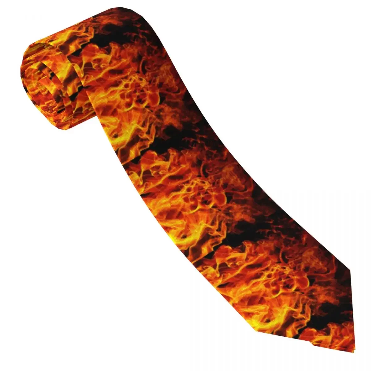 Classic Tie Men Neckties for Wedding Party Business Adult Neck  Casual  Flame 