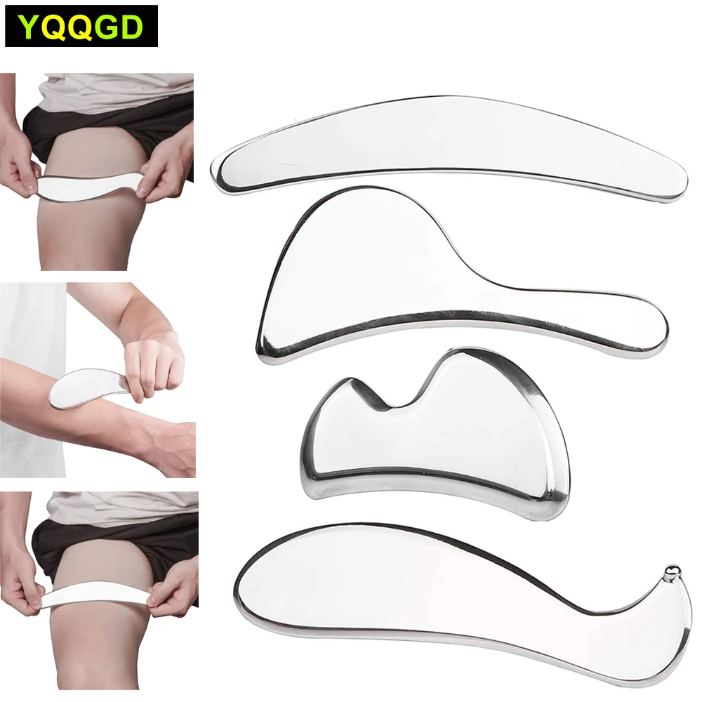 

Medical Grade Stainless Steel Gua Sha Guasha Massage Soft Tissue Therapy Used for Back, Legs, Arms,Neck,Shoulder