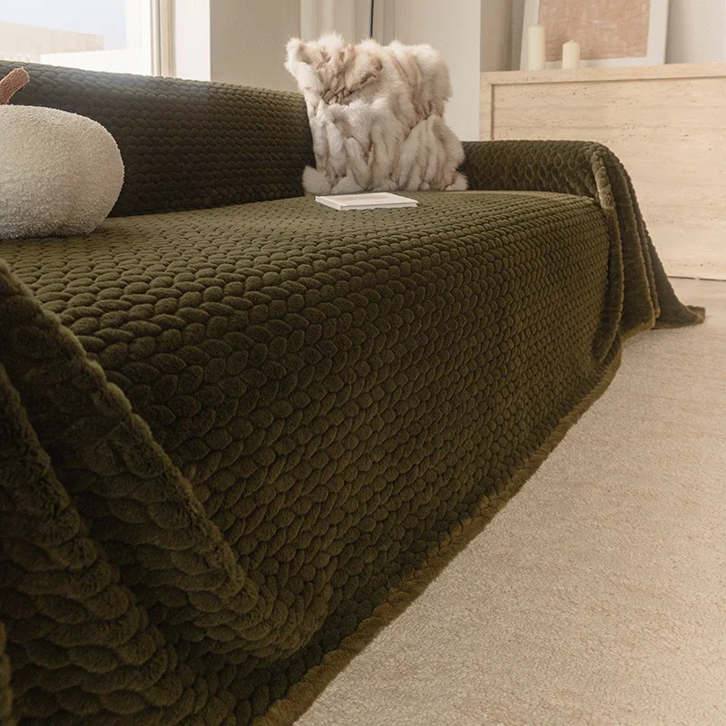 

High Quality Winter Soft Plush Sofa Cover,New Anti Cat Scratch Sofa Towel,Sofa Cushion,All Season Universal Blanket