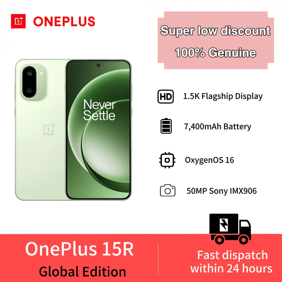 OnePlus 15R 12+256/512GB Global Version, AI smartphone with