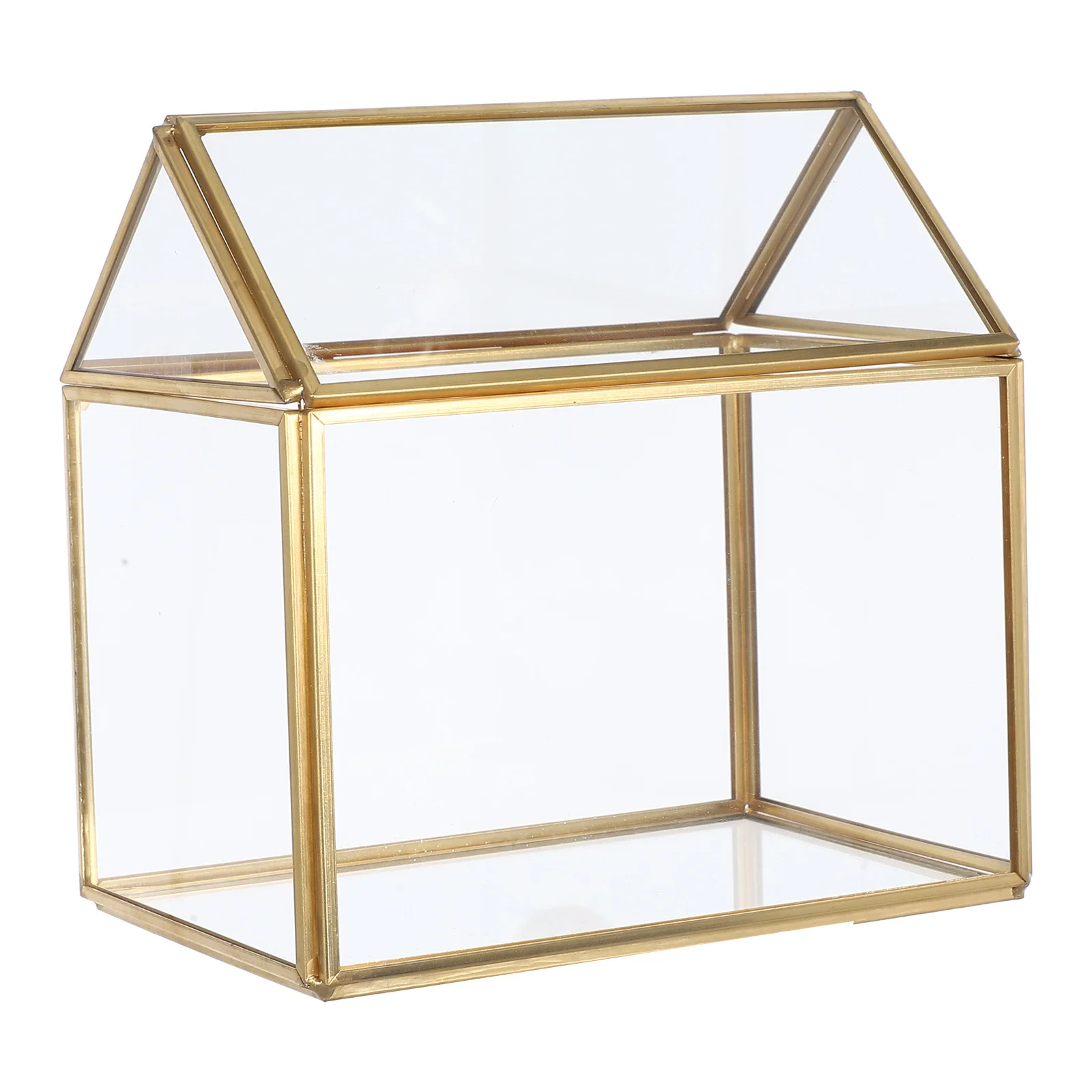 

Creative Glass Room Terrarium with Lid Unique Design for Indoor Plants Mini Greenhouse Centerpiece Decor Geometric Plant