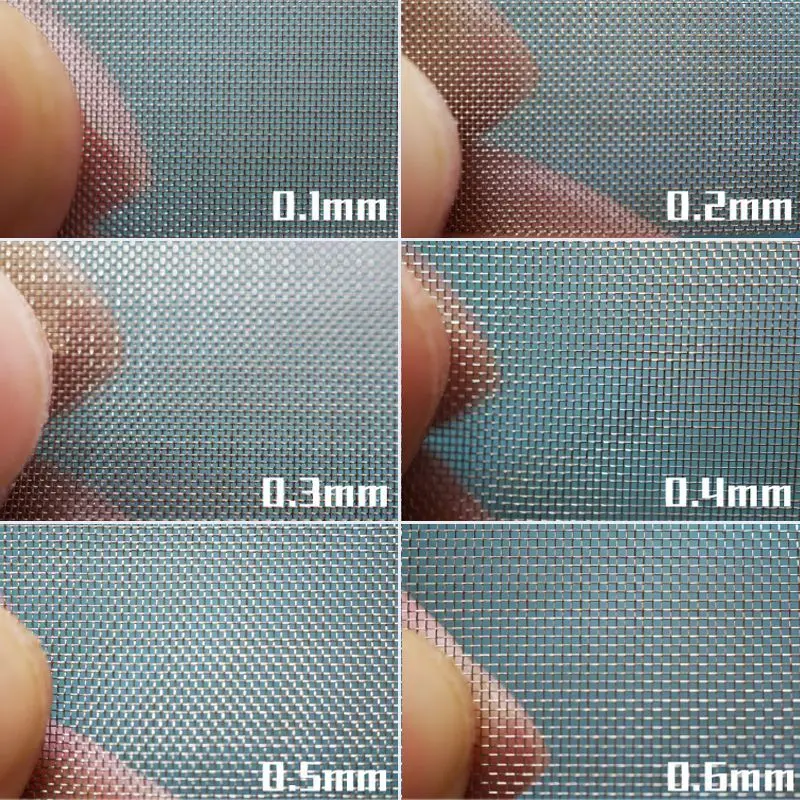 2pcs Miniature Metal Mesh Hole 0.1MM-0.5MM Fence Model for DIY Modeling Landscape/Gun-dam Kits/Cars/Railway/Building Kits/Decor