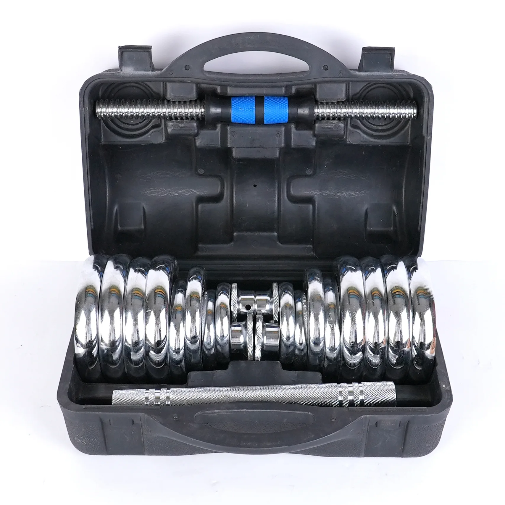 

new design 30KG Adjustable Weight Lifting Equipment electroplating dumbbell set for fitness