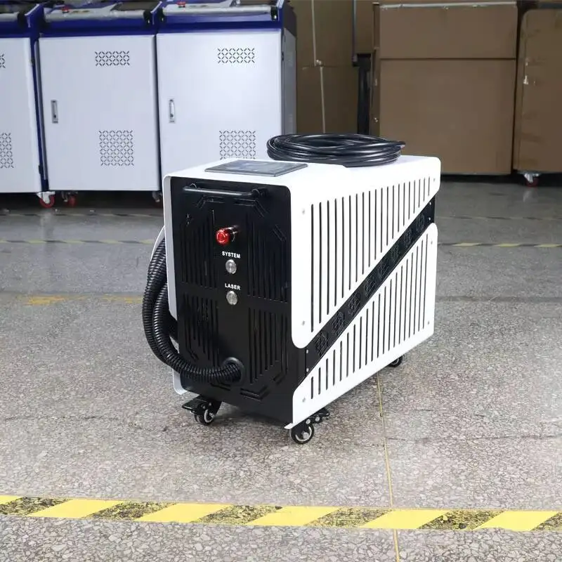 금속 및 목재 청소용 100W 펄스 파이버 레이저 기계