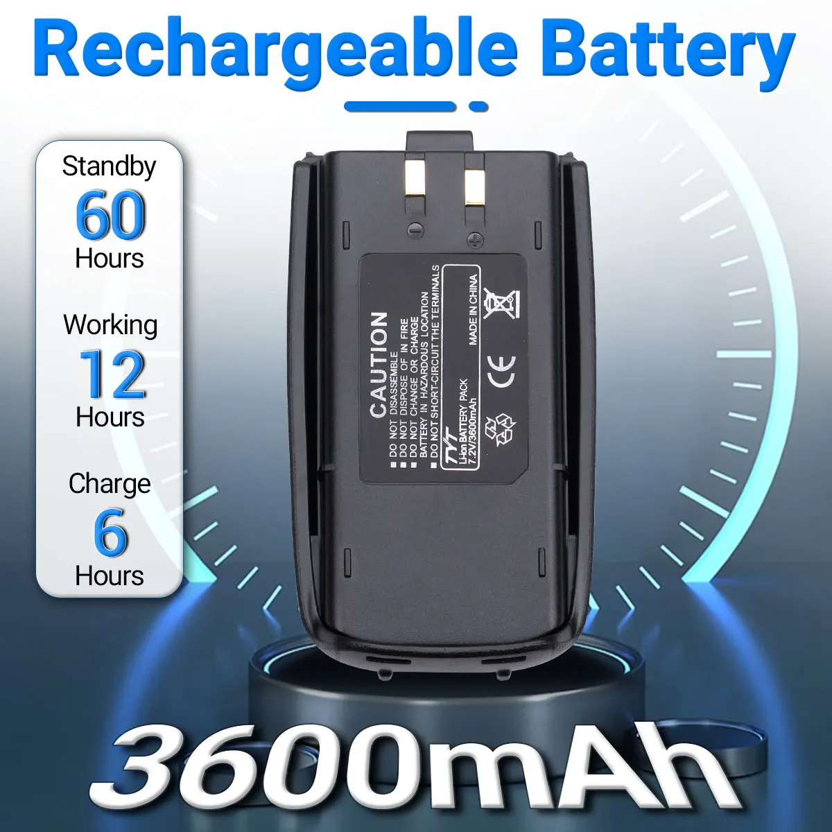 TYT TH-UV8000D 10 واط لاسلكي تخاطب ثنائي النطاق عبر النطاق مكرر عالية الطاقة طويلة المدى الاستعداد هام اتجاهين راديو 3600 مللي أمبير بطارية