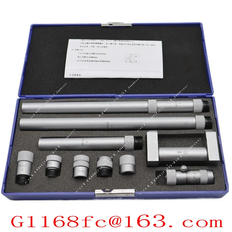 Long Gauge Extension Rod Type Internal Micrometer 50/high-precision Internal Micrometer