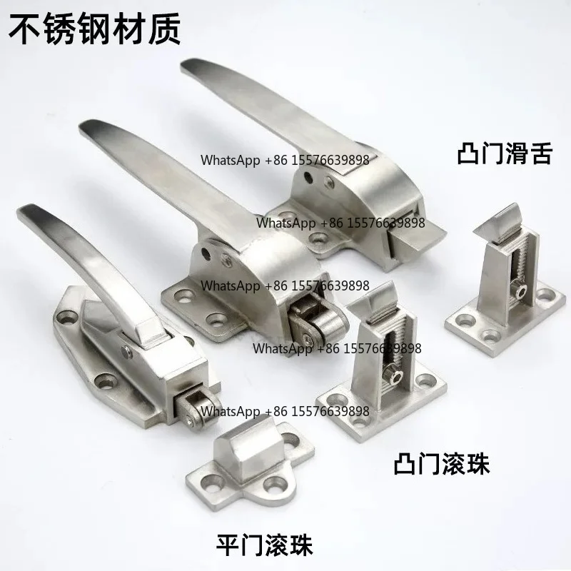 ZOCI-FOR Oven door lock stainless steel oven handle test box buckle transfer window handle freezer handle