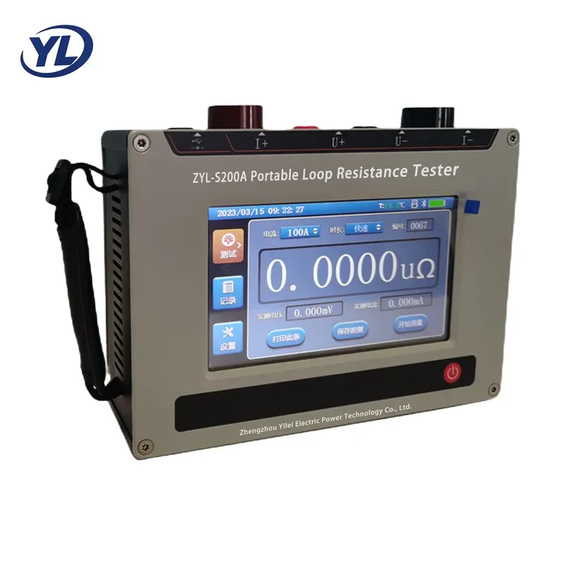 ZYL-S200A 200A Micro Ohmmeter Loop Resistance Tester Contact Resistance Tester for Transformer Switchgear Breaker Substation