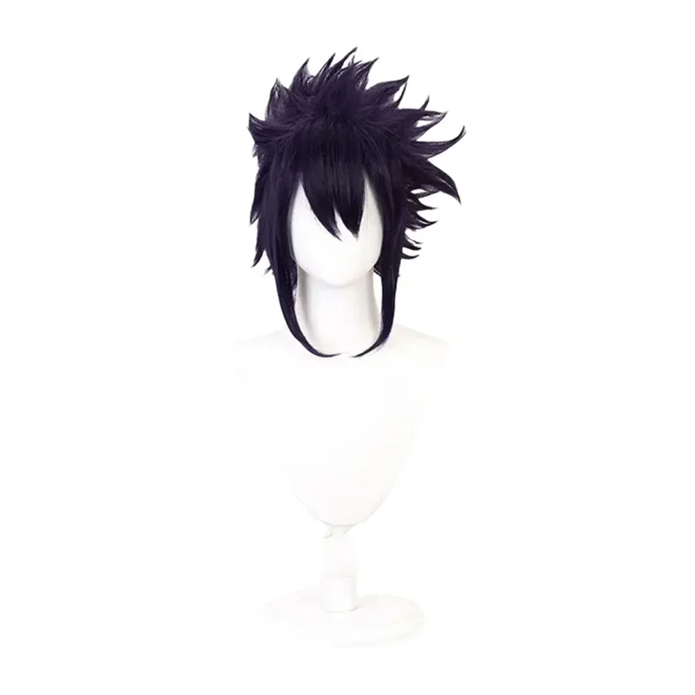 Anime My Hero Academia Amajiki Tamaki Cosplay Wigs Dark Blue Short Party Festival Carnival Props