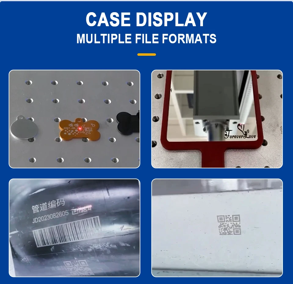 

Compact Fiber Laser Engraver for Small Businesses: Customize Logos, Names, Dates on Keyrings, Metal Cards, Phone Cases