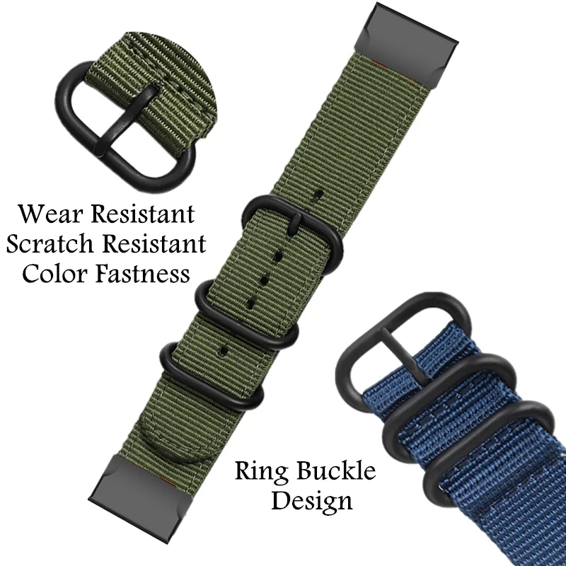 Nylon WatchBand For Garmin Fenix E 8 47 51mm 7X 7 6X 6 Pro Fenix 5X 5 Plus Strap Forerunner 945 Quick Release 22 26MM Bracelet