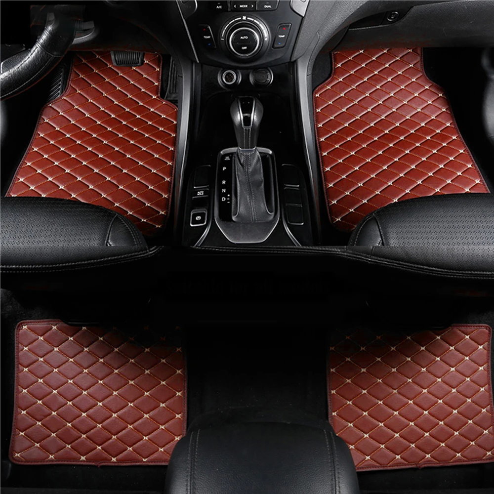 4pcs Car Floor Mat For Acura MDX RDX ZDX RL TL CDX TLX TSX RSX 5Seats Auto Foot Pads Floor Liners Car Styling Accessories Covers