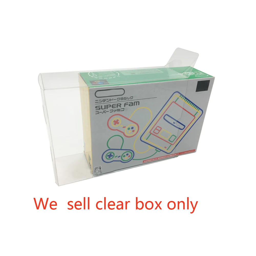 Transparent Clear Protection BET Box For SFC mini/ SNES mini Collection Display Storage Box